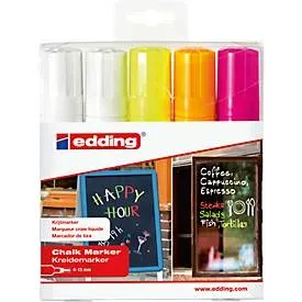edding, EDDING Windowmarker 4090 4-15mm 4090-E5 5 Farben ass.