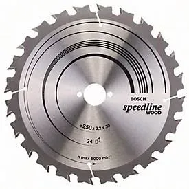 Bosch Accessories, Bosch Accessories Standard for Wood Speed 2608640680 Hartmetall Kreissägeblatt 250 x 30 x 3.2 mm Zähneanzahl: 24 1 St.