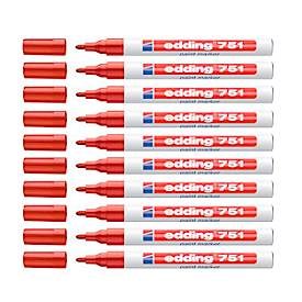 edding, edding 751 Lackmarker Fein Rundspitze Rot