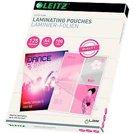Leitz, LEITZ Laminiertasche A4 33808 glanz, 125my 100 Stk