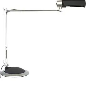 Maul, Maul MAULoffice 8215095 Schreibtischleuchte Energiesparlampe E27 20 W Silber, Schwarz