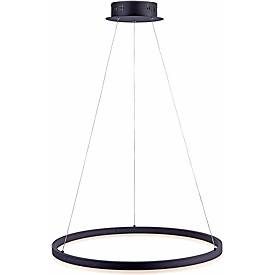 LIVIQUE, Pendellampe Q-Vito Bronze Eisen 59 cm 120 cm - Farbe: messing matt - LED - Lichtfarbe: Warmweiss - Pendellampe- LED Energiesparlampe