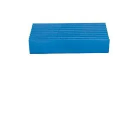 miltex, Kunststoff-Bodenfliese Yoga Easy Event, Belastbarkeit 220 t/m², LxB 300 x 55 mm, blau, Abschlussleisten, VE 10 Stk Miltex