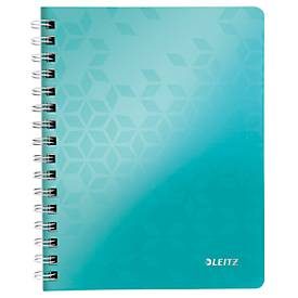 Leitz, LEITZ Notizblock WOW PP A5 46410051 eisblau kariert