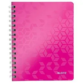 Leitz, LEITZ Notizblock WOW PP A5 46410023 pink kariert