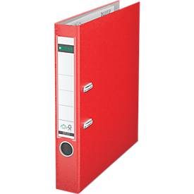 Leitz, Leitz 180° Ordner A4 52 mm Rot 2 Ringe 1015 PP (Polypropylen) Glatt Hochformat