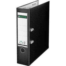 Leitz, Leitz 180° Ordner A4 82 mm Schwarz 2 Ringe 1010 PP (Polypropylen) Glatt Hochformat