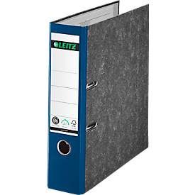 Leitz, Leitz 180° Ordner A4 82 mm Blau 2 Ringe 1080 Pappkarton Wolkenmarmor Hochformat