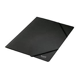 Leitz, LEITZ Eckspannmappe Recycle A4 3908-00-95 schwarz, Karton