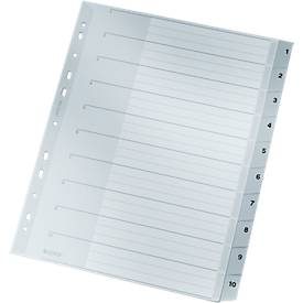 Leitz, LEITZ Register PP A4 12800000 1-10 grau