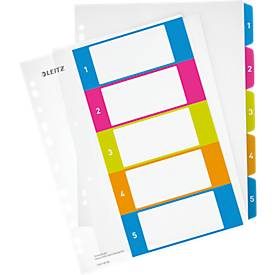 Leitz, LEITZ Register WOW A4 Maxi 12410000 5-teilig, 1-5, bedruckbar