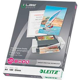 Leitz, LEITZ Laminiertasche A4 74810000 glanz, 125my 100 Stk
