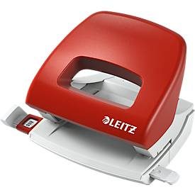 Leitz, LEITZ B&uuml;rolocher NewNeXXt 5.5mm 50380025 rot f. 16 Blatt