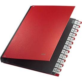 Leitz, Leitz Pultordner A4 A-Z Rot Pappe