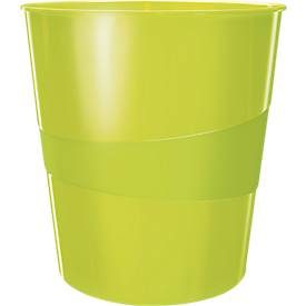 Leitz, LEITZ Papierkorb WOW 15 Liter 52781054 gr&uuml;n