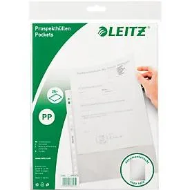 Leitz, LEITZ Prospekth&uuml;lle PP A4 47966003 farblos 25 St&uuml;ck
