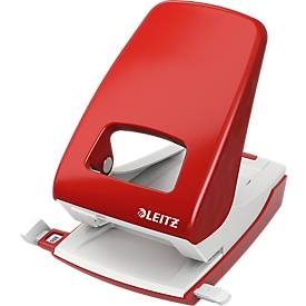 Leitz, LEITZ B&uuml;rolocher NewNeXXt 5.5mm 51380025 rot f. 40 Blatt