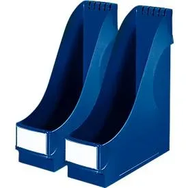 Leitz, Leitz Stehsammler 2425 Polystyrol Blau 9,5 x 29 x 32 cm