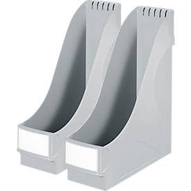 Leitz, Leitz Stehsammler 2425 Polystyrol Grau 9,5 x 29 x 32 cm