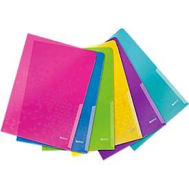 Leitz, LEITZ Sichth&uuml;lle WOW A4 40500099 6-farbig assortiert 6 Stk.