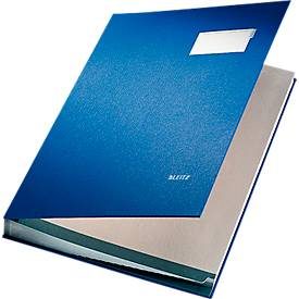 Leitz, LEITZ Unterschriftsmappen 57000035 blau 20 F&auml;cher