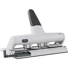 Leitz, LEITZ Mehrfachlocher AKTO 4-6/6mm 51140084 silber, 3mm/30Blatt A6-A2