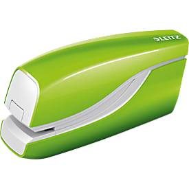 Leitz, Leitz NeXXt WOW Elektroheftgerät 5566 Halber Streifen 10 Blatt Grün E1 Kunststoff, Metall