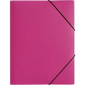 PAGNA, PAGNA Gummizugmappe Trend PP A4 21613-34 3 Klappen rosa