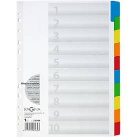 PAGNA, PAGNA Register Karton A4 31001-08 weiss 10-teilig