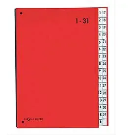 undefined, PAGNA Pultordner Color A4 24329-01 rot 1-31