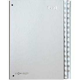 PAGNA, PAGNA Pultordner Color A4 24329-14 silber, 1-31