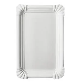 undefined, Pappteller Papstar Pure, Einweg, eckig, 130 x 200 mm, lebensmittelecht, FSC®-zertifiziert & kompostierbar, weiss, 4 x 250 Stück
