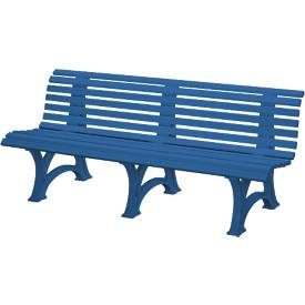 Blome, BLOME Sitzbank Genf, Länge 2.000 mm, 3-füssig, blau
