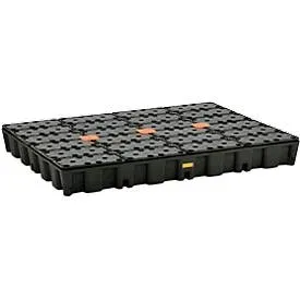 CEMO, PE-Auffangwanne 250HD, aus Polyethylen, 100 % recycelbar, mit PE-Rost