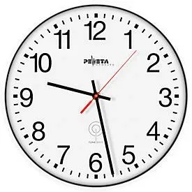 Peweta, PEWETA Funk-Wanduhr DCF77 Typ 130, Ø 300 mm, weiss