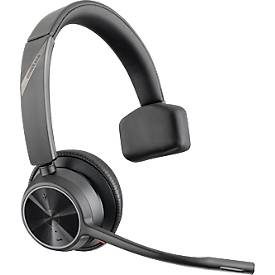 HP Poly, HP Poly Voyager 4310 UC Monaurales Headset +BT700 USB-A Adapter On Ear Headset Bluetooth® Stereo Schwarz Noise