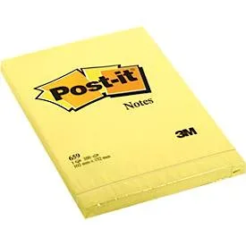 Post-it, POST-IT Block 102x152mm 659Y gelb/100 Blatt