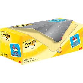 Post-it, POST-IT Block Sparbox 76x76mm 654-VP20 gelb/100 Blatt 20 St&uuml;ck