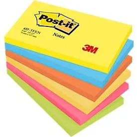 Post-it, POST-IT Haftnotizen Energy 127x76mm 655-TFEN 6-farbig 6x100 Blatt