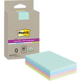 Post-it, POST-IT SuperSticky Notes 102x152mm 4645-RSSCOL4 assortiert 4x45 Blatt