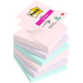 Post-it, POST-IT Super Sticky Z-Notes 76x76mm R330-6SS-Soul Soulful 4 Farben 6 x 90 Blatt