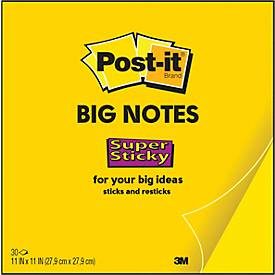 Post-it, POST-IT Super Sticky Big Notes BN11-EU gelb, 30 Blatt 279x279mm