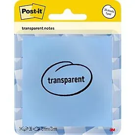 Post-it, Post-it Notes transp. blau