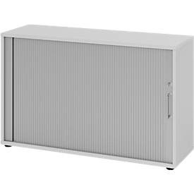 Hammerbacher, Hammerbacher Schrank V1732S/5/S/BS Grau 120 x 40 x 74,8 cm