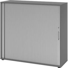 Hammerbacher, Hammerbacher Schrank V1733S/G/S/BS Grau 120 x 40 x 110 cm