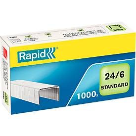 RAPID, RAPID Heftklammern 24/6 verzinkt 24855600 max. 20 Blatt 1000 St&uuml;ck