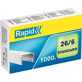 RAPID, RAPID Heftklammern 26/6 verzinkt 24861300 max. 20 Blatt 1000 St&uuml;ck