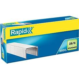 RAPID, RAPID Heftklammern 26/6 verzinkt 24861800 max. 20 Blatt 5000 St&uuml;ck