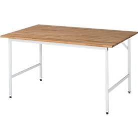 RAU Arbeitstisch, Buche-Platte, 1500 x 800 x 800-850 mm