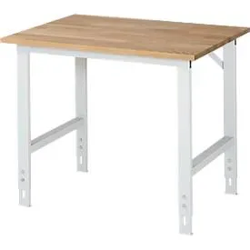 RAU Arbeitstisch, Buche-Platte, B 1000 x T 800 x H 760-1080 mm